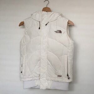 The North Face Cream 600 Hooded Down Vest